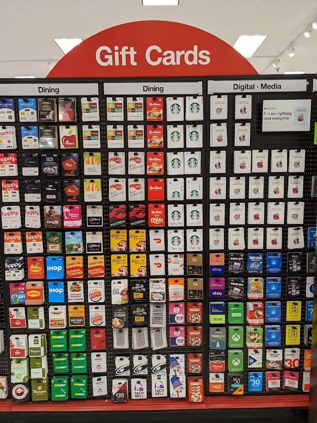 background image of gift cards